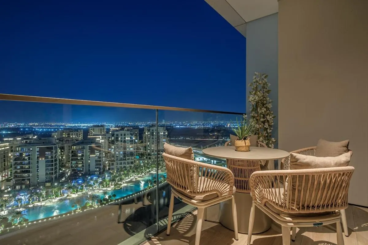 Luxury 2Br Apartment With Sea And Skyline Views In Dubai Creek Zjednoczone Emiraty Arabskie
